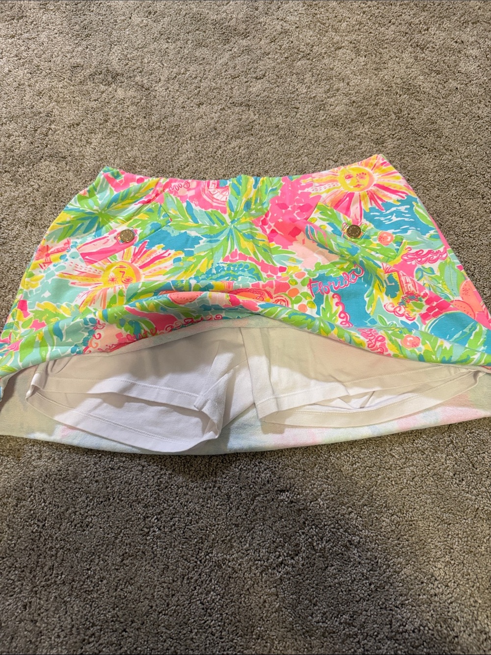Lilly Pulitzer Sunshine State of Mind Skort- size large - Picture 3 of 7